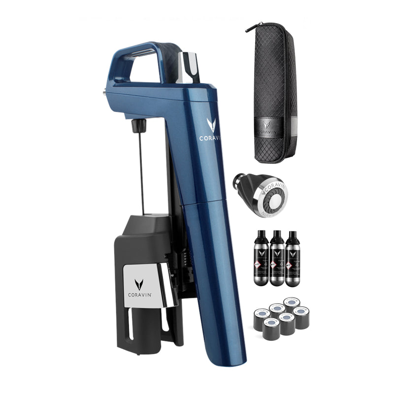Coravin Wine System Model Timeless Six + Midnight Blue – 1855 The 