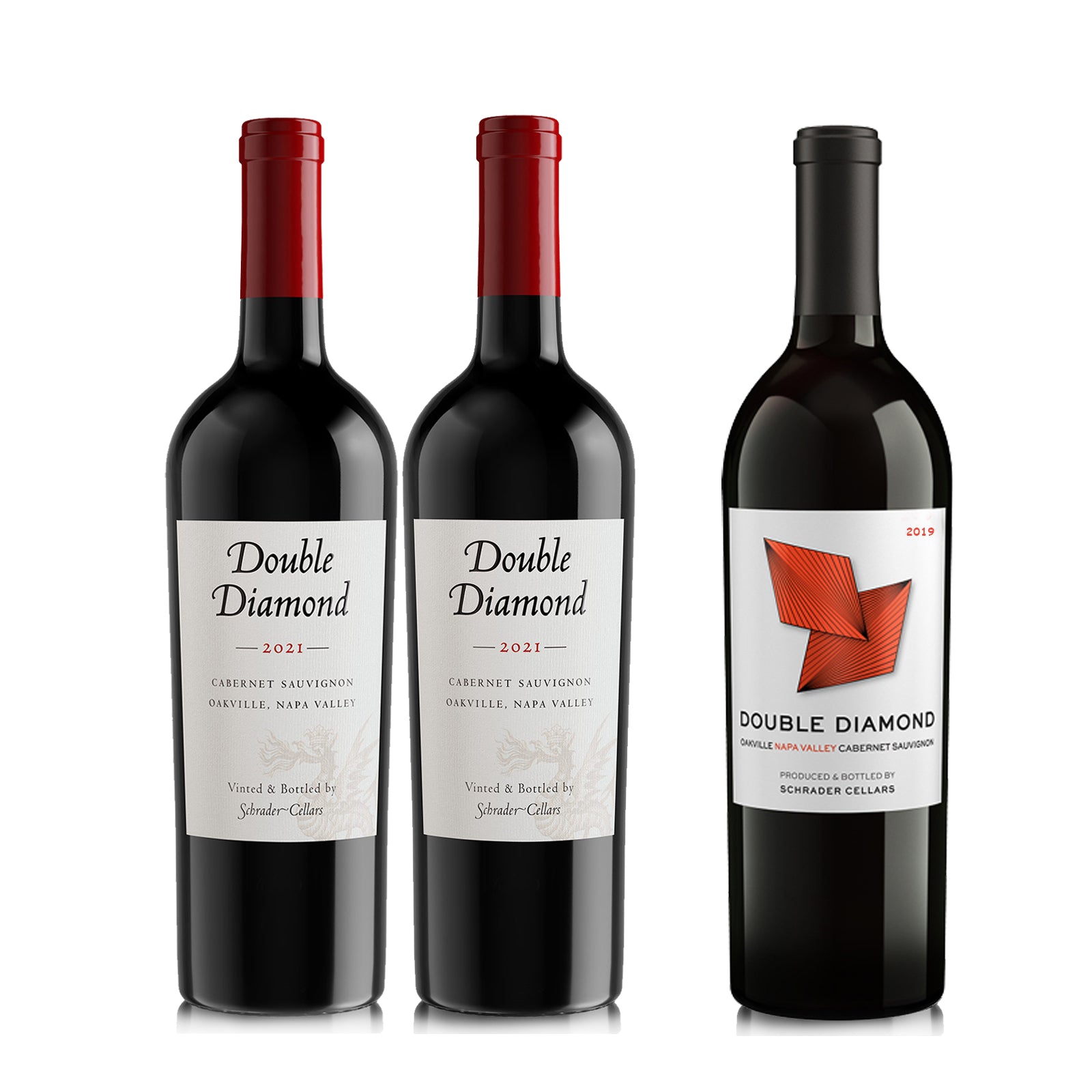 *BUNDLE* Schrader Cellars Double Diamond Cabernet Sauvignon * 2021x2btl + 2019x1btl*