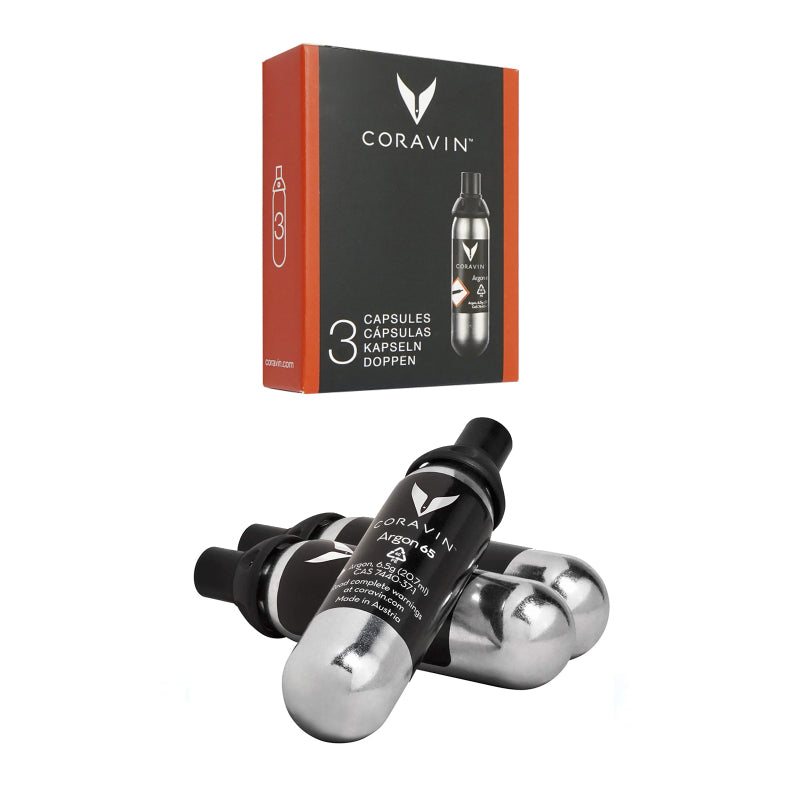 Coravin Argon Gas Capsule Pack of 3